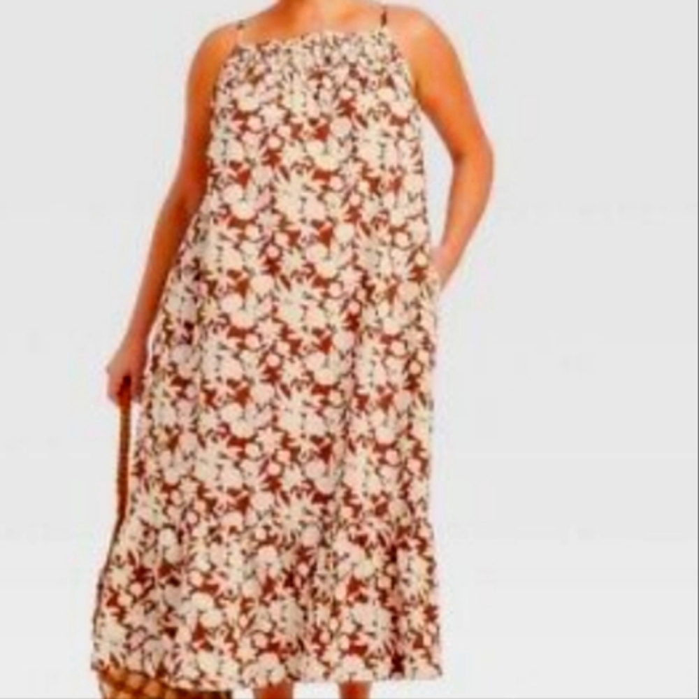 BOHEMIAN TIERED SUMMER DRESS WITH POCKETS SIZE 4X